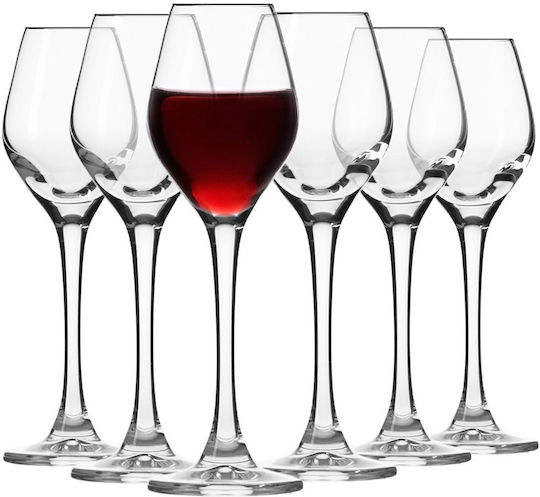 Krosno Set Gläser Likör Kelch Glas 60ml 6 Stück
