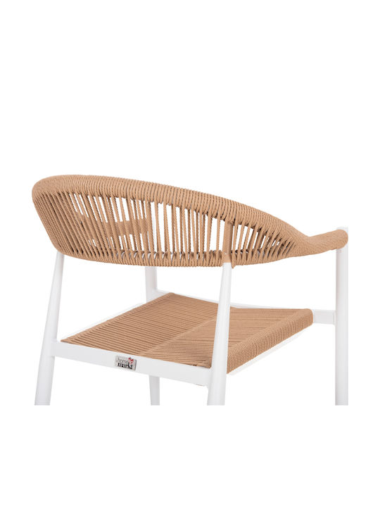 Garten- und Outdoor-Möbelsets Gret 5 Stück Weiß