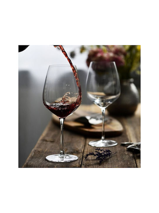Krosno Set Glasses for White and Red Wine Crystal Goblets 810ml 6 Pieces