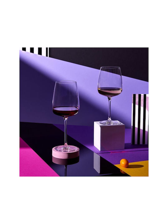 Krosno Set Glasses for White and Red Wine Crystal Goblet 750ml 4 Pieces