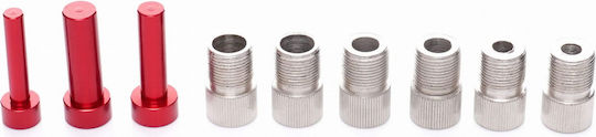 Dispozitiv Ghidaj Pentru Găurire Dibluri Zola 6 8 10 Mm Manșoane Lățime Placă 17-50 Mm Aliaj Aluminiu Roșu