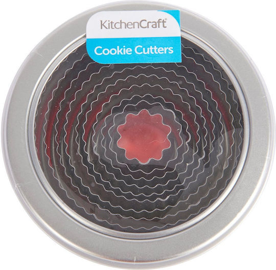 Комплект 11 Кръгли Формички За Бисквитки С Назъбен Край Металик Kitchen Craft