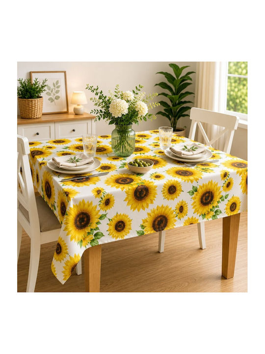 Pucioasa Față De Masă Bumbac Sunflower 120x160cm