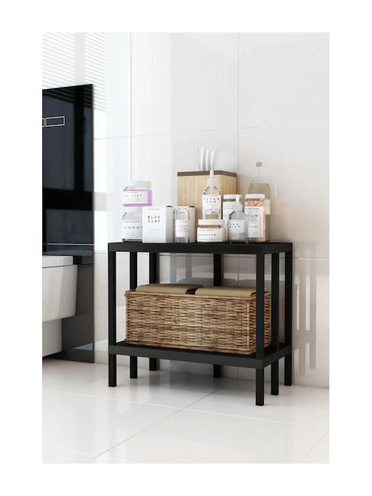 Black Bookcase 55x30x53.5cm