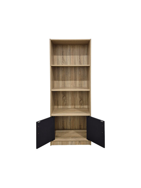 Βιβλιοθήκη Tekaro Μπεζ 60x29x166εκ.