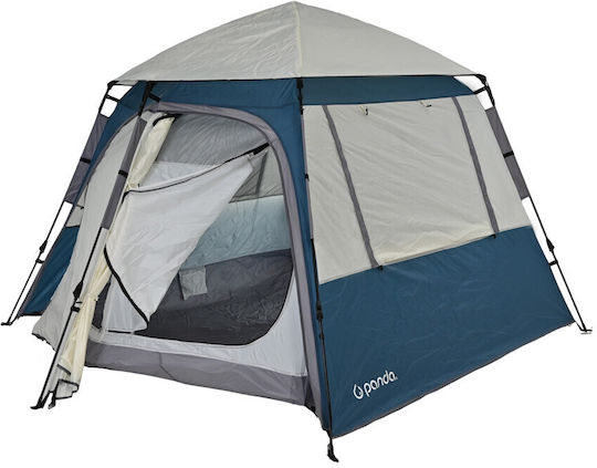 Panda Beaver Αυτόματη Σκηνή Camping Μπλε 3 Εποχών για 3 Άτομα 220x220x170εκ.
