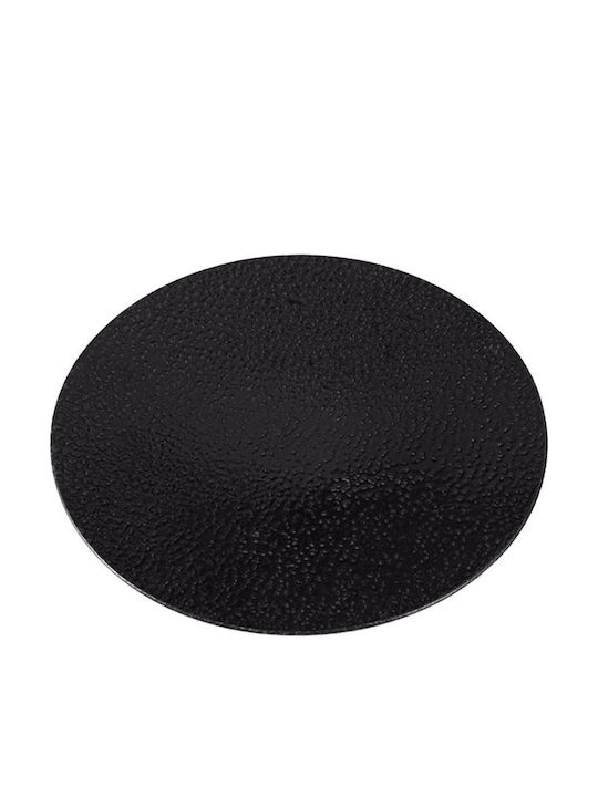 Porland Rundes Untiefe aus Porzellan Schwarzes 27cm