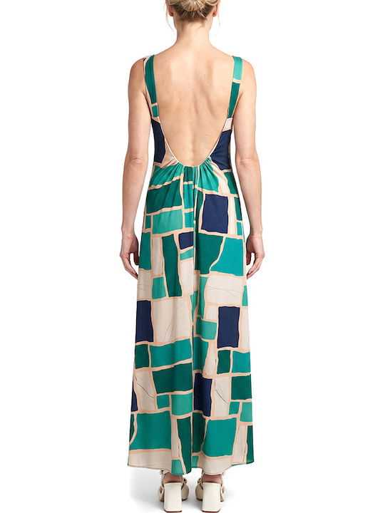 Maxi Dress for Wedding - Christening Beige - Blue - Green