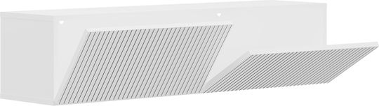 Телевизионно Мебелче с LED Осветление Бяло Д240xДл31xВ28см