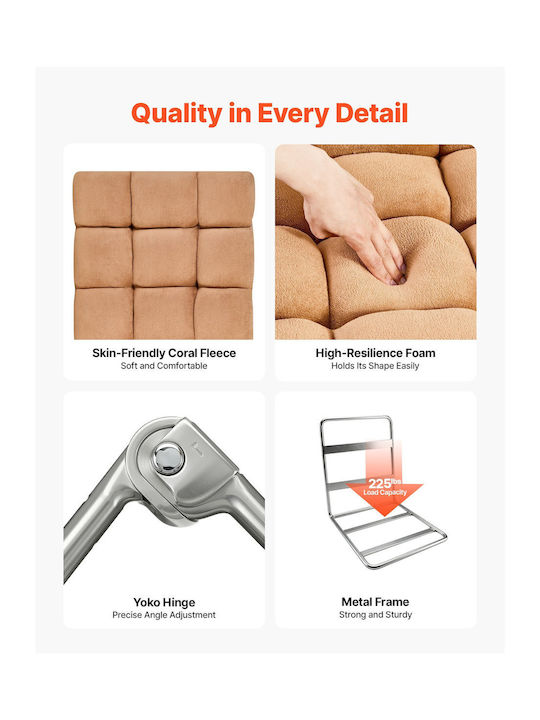 Multifunctional Bean Bag Chair Brown