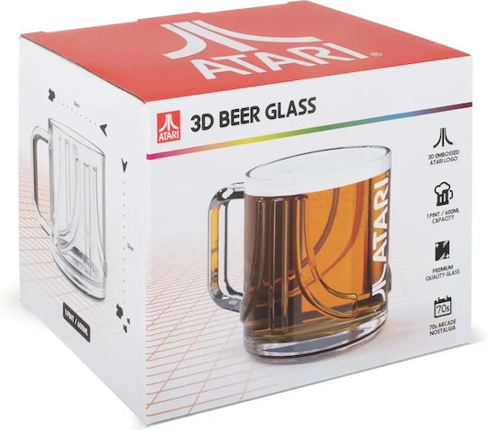 Thumbs Up Pahar Pentru Bere / Cocteiluri Din Sticlă În Culoare Aurie 600ml