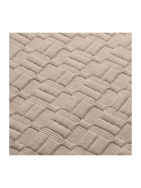Adam Home Matlasse Romvia Piqué Decke Übergröße 230x270cm Beige