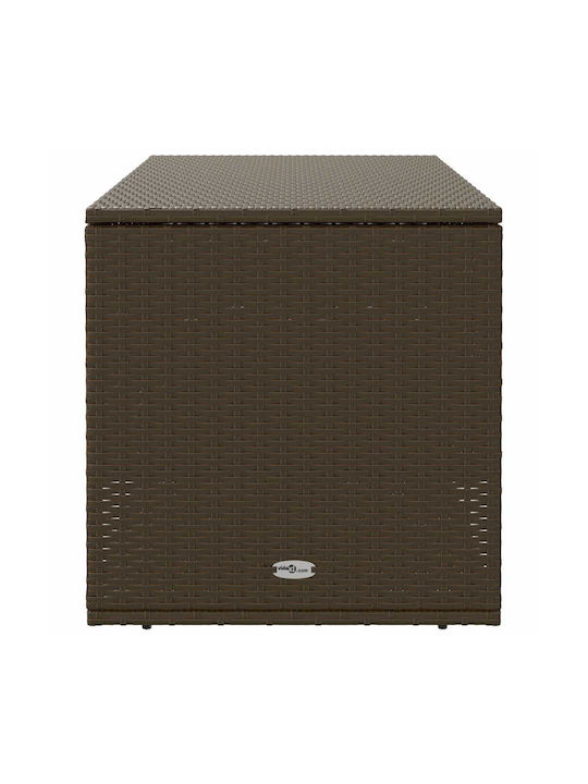 Băncuță De Grădină Cub Pentru Exterior Rattan Maro 100x55x55,5cm