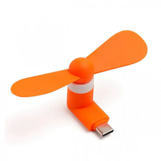 Mini Fan for Mobile Type-C Port Hf08 — Pink