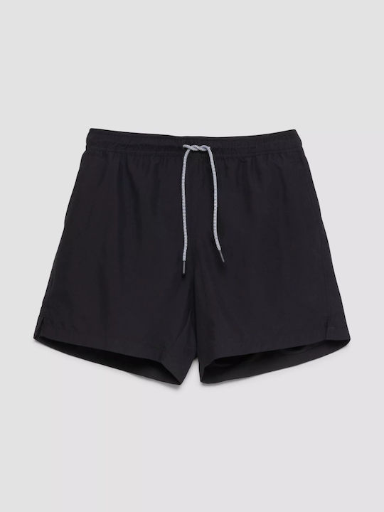 s.Oliver Men's Swim Shorts Negru with Patterns
