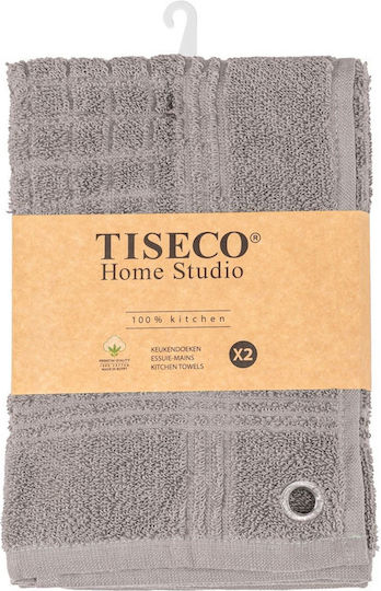 Tiseco Kitchen Towel Made Of 100% Cotton In Brown Colour 50x50cm 2 Pieces