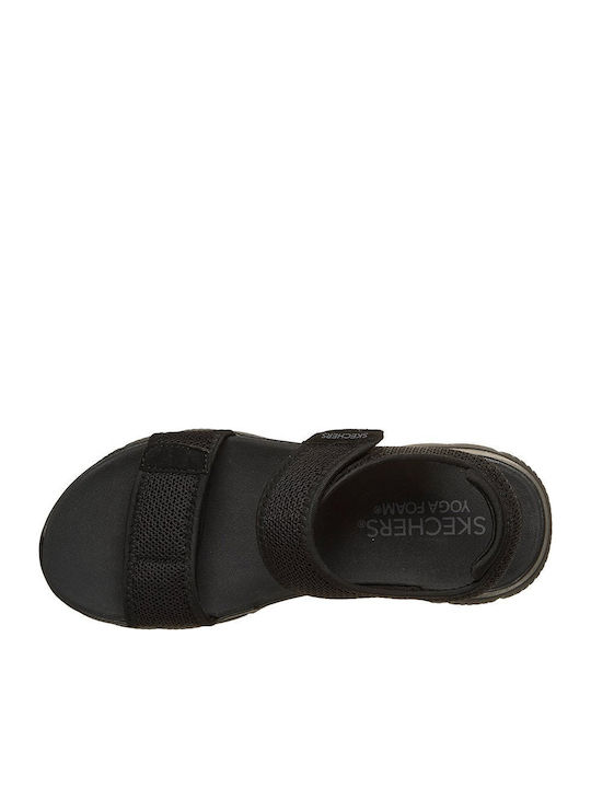 Summits Cute Mark Women's Flat Sandals Black
