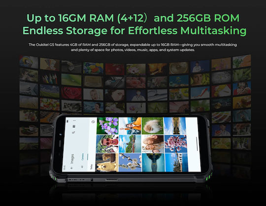 Oukitel G5 Dual SIM (4/256GB) Robustes SmartPhone Schwarz