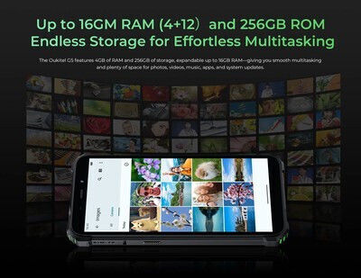Oukitel G5 Dual SIM (4/256GB) Robustes SmartPhone Schwarz