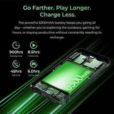 Oukitel G5 Dual SIM (4/256GB) Robustes SmartPhone Schwarz