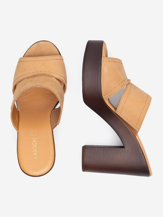 Pantofi Mules Dama Flat Maro Culoare Full Face