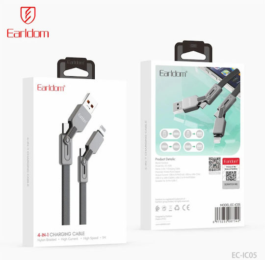 1m 60w Fast Charging Cable Durable Usb Phone Lead