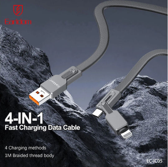 1m 60w Fast Charging Cable Durable Usb Phone Lead