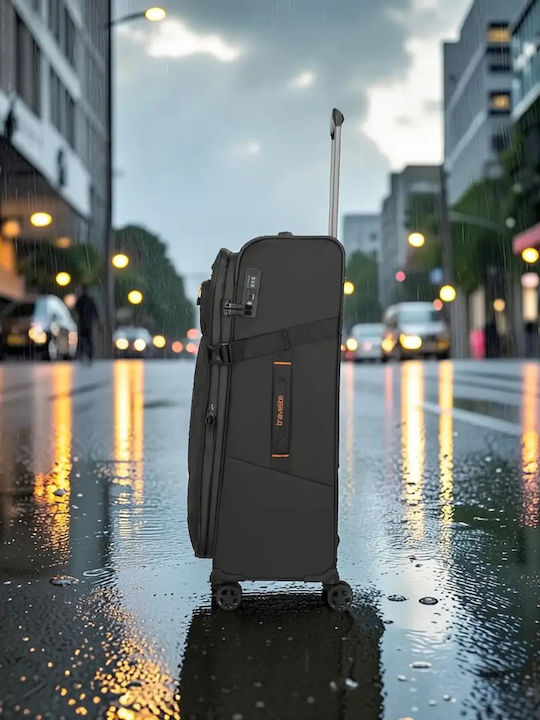 Travelite Голям Куфар За Пътуване Черен Височина 78см