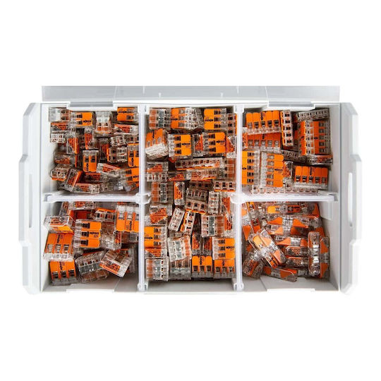 Set Complet Cleme Conectare Rapidă cu Manetă 0 2...4mm2 32a 450v Cutie L-boxx Mini