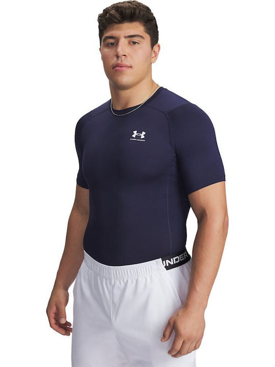 Under Armour HeatGear Мъжка термо къси ръкавици Син