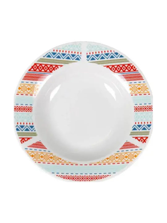 La Mediterranea Alb Ceramică Set de Vase 18buc
