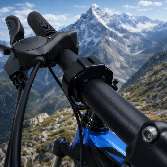 Clopoțel Mecanic pentru Bicicletă Zola 90-100 Db Prindere pe Ghidon 22.2 Mm 7.5 X 4.5 X 2 Cm Negru