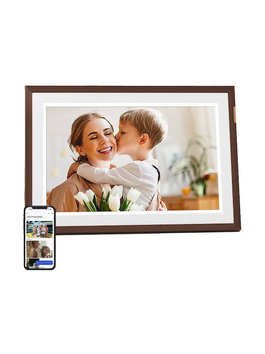 SPV Digital Photo Frame with Touch Screen 1" with WiFi Brown SPV-44-FF