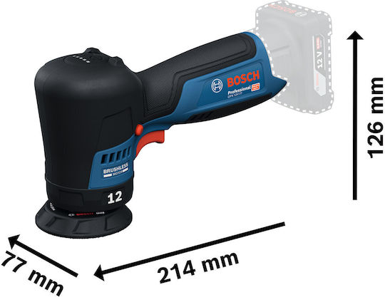 Bosch 06019L4000 Polizor Electric Brushless 12V Solo Cu Viteză 1400rpm Și Setare Viteză