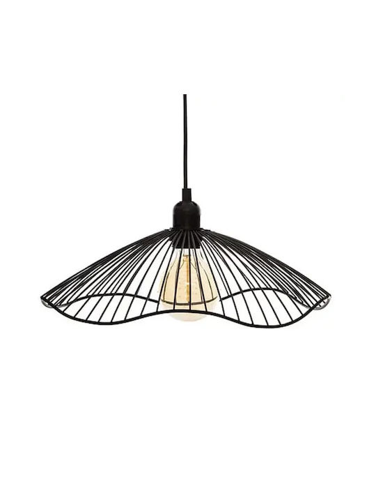 Atmosphera Lumini Suspendate Negru Cu Bază De Bec E27 24.5 Cm