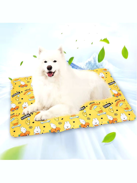 Dog And Cat Cooling Dog Mattress Yellow 50x70cm