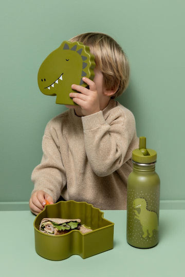 Trixie Mr. Dino Plastic Kids' Food Container Dinosaurs Green 16.5 x 16 x 6 cm