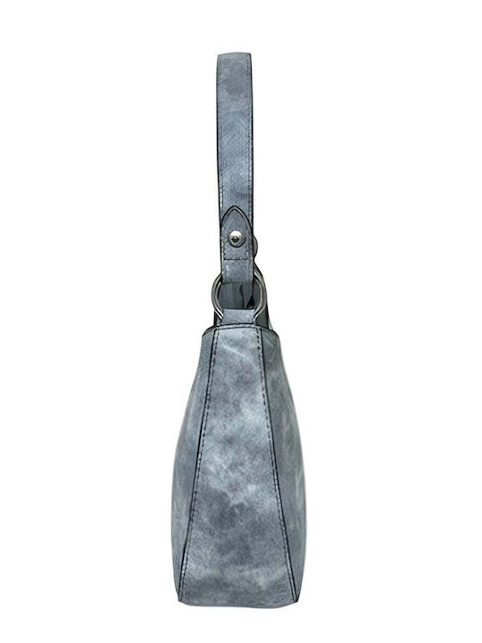 Gallantry Damen Hobo Schultertasche Wasch Denim Effekt Abnehmbarer Gurt Blau