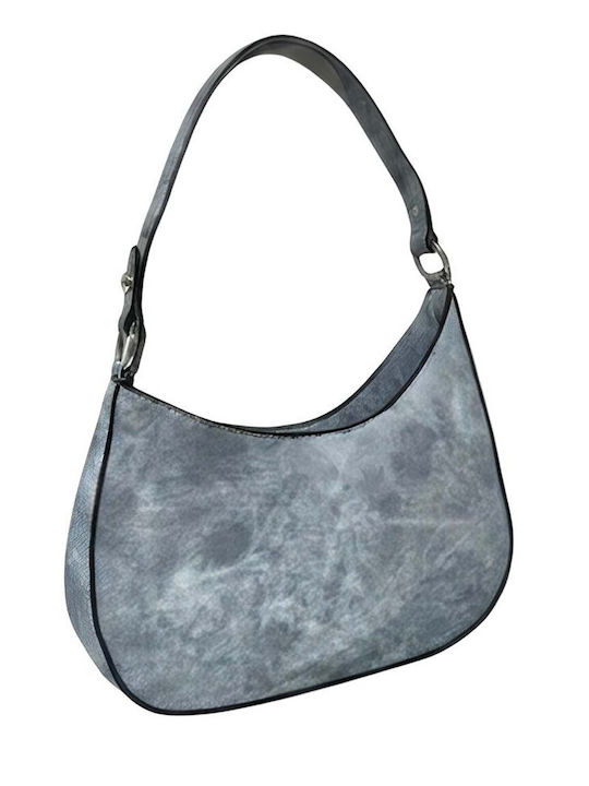 Gallantry Damen Hobo Schultertasche Wasch Denim Effekt Abnehmbarer Gurt Blau