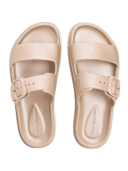 Women's Flat Sandals Safari Canvas Pearlized