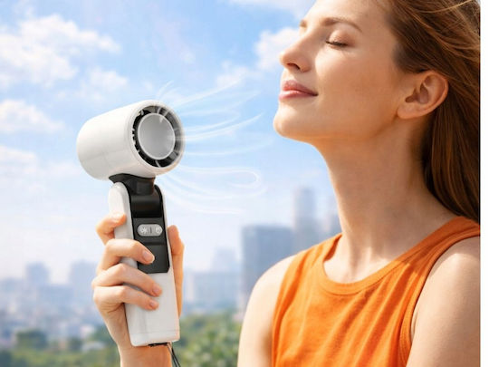 Verk Group Portable USB Fan 199 Speeds Folding Flashlight Display 5907451381588