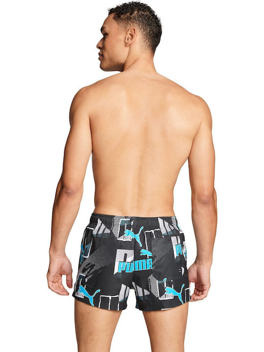 Men's Swimwear Shorts Blue Combo with Patterns