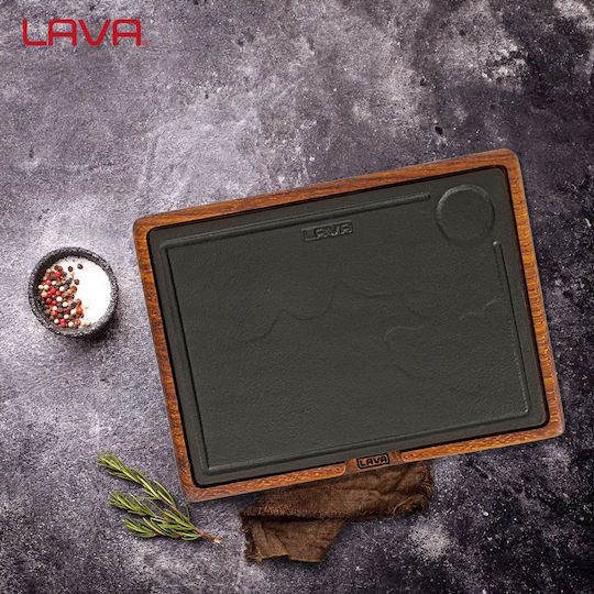Lava Πλατώ Σερβιρίσματος Ξύλινο 25x25εκ.