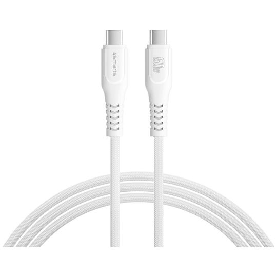4Smarts Φορτιστής με Θύρα USB-C και Καλώδιο USB-C - USB-C 30W Power Delivery Λευκός (VoltPlug)