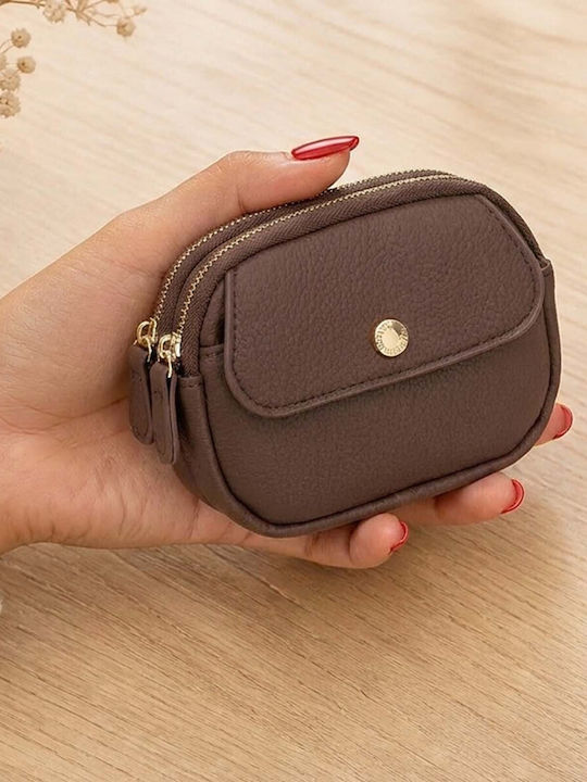 Gallantry Women Wallet Model Noria Sleek Minimalist Design Storage Slots Brown