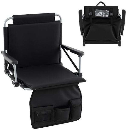 Costway Beach Chair Black 44x54x76cm