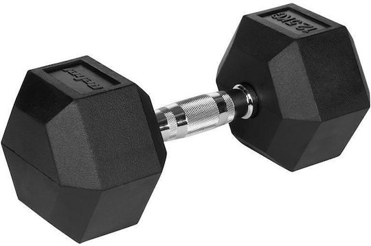 Rebel Set Haltere Hexagonale din Cauciuc 2 x 12,5kg