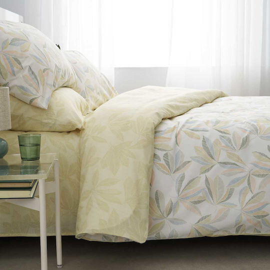 Vesta Home Anthia Bed Sheet Set with 2 Pillowcases Super-Double with Rubber Hugger 170x270+35cm Anthia (3 Pieces)