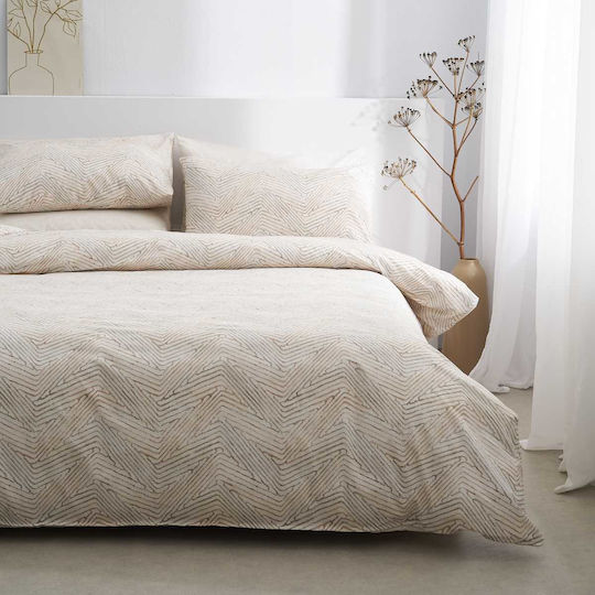Vesta Home Ariadni 2 Σετ Σεντόνια King Size 270x270εκ. Μπεζ (4τμχ)