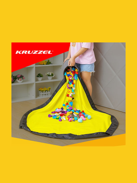 Kruzzel Coș De Depozitare Pentru Copii Din Țesătură Gri